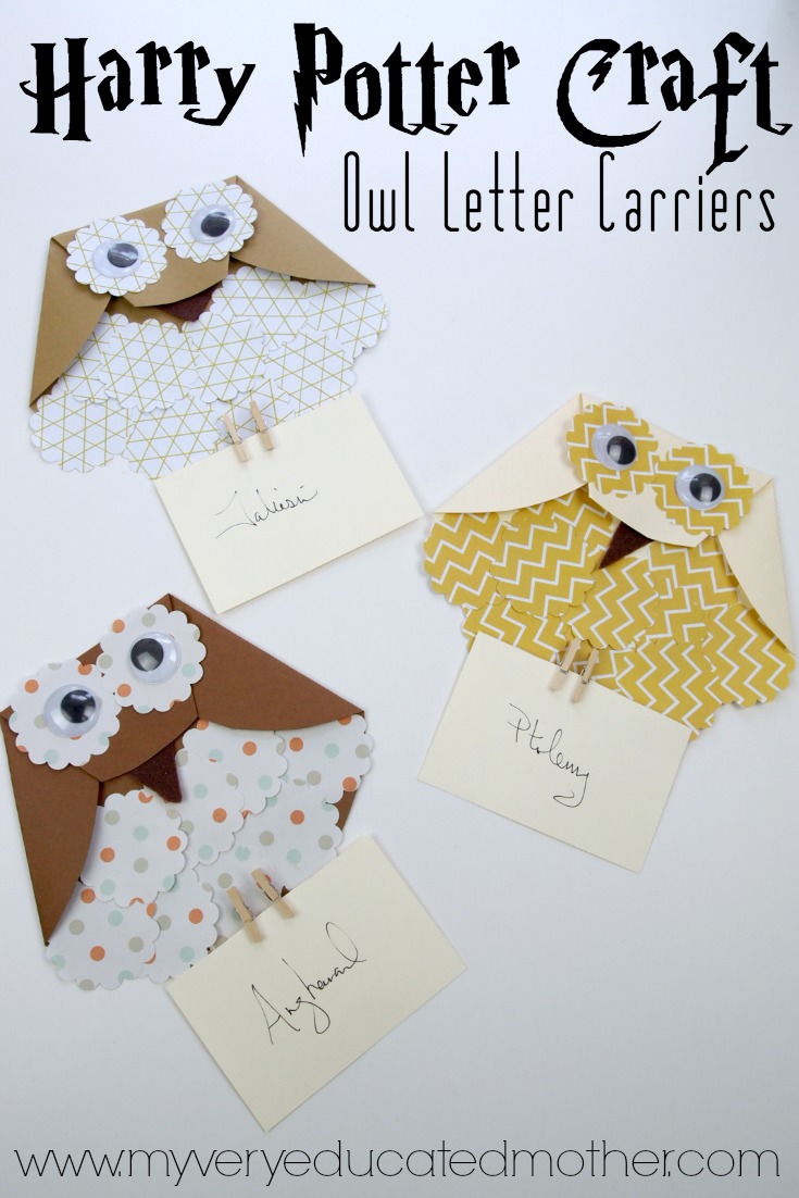 Harry Potter Craft: Paper Owl Letter Carriers
